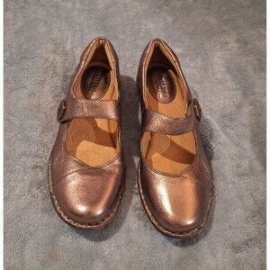 MONTANA Artisan Crafted Leather Mary Jane Shoes Women 8.5M Copper Gold